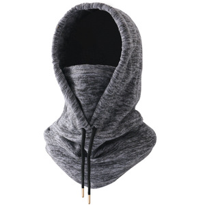 Unisex Cycling Mask Warm Fleece Lined Windproof Hooded Neck Warmer For Outdoor Sports Autumn Winter Use - Product Image 1
