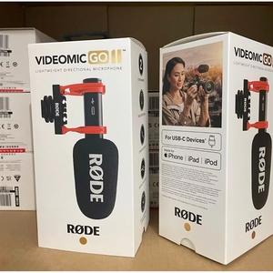 Microphone de studio professionnel <span class=keywords><strong>Rode</strong></span> VideoMic GO II pour PC, téléphone, appareil photo reflex numérique, streaming audio et vidéo, microphone portable - Product Image 1