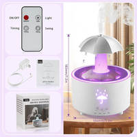 Diffuseur d'arômes en forme de goutte d'eau avec télécommande, LED respirante réglable, diffuseur d'huiles essentielles, purificateur d'air initial