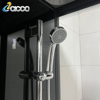 Cadre en verre trempé de 4mm pour salle de bain avec fonction de massage Cabine de douche avec plateau en acrylique vapeur