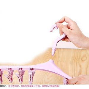 Colgador de Ropa para Bebé con 8 Pinzas, Tendedero Multifuncional Resistente al Viento, Colgador Portátil para Calcetines, Ropa Interior y Lavandería - Product Image 2