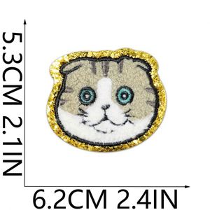 Patch brodé créatif thermocollant, thème chanteur populaire, 13 motifs : Guitare rose vif, Chat, Serpent, Écharpe rouge, Lumière disco, pour décoration DIY - Product Image 4