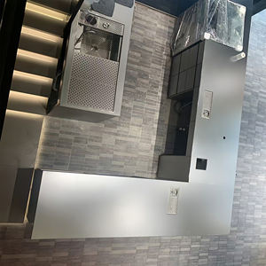 Comptoir de bar en acier inoxydable sans empreintes digitales, design îlot avec évier, comptoir de bar commercial pour restaurant, hôtel, bar - Product Image 2