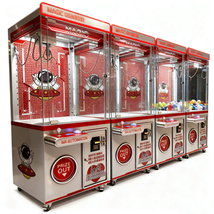 Máquina de grúas Magic Grabber operada con monedas, juego de arcade con luces intermitentes y material metálico para parques de atracciones - Product Image 4