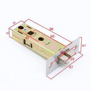 Set Serratura a <span class=keywords><strong>Molla</strong></span> per Porta in Acciaio Inox 50mm 60mm, Chiusura di Alta Sicurezza - Product Image 3