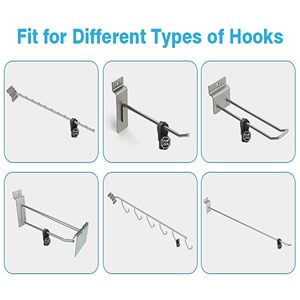 Anti Theft <b>Display</b> Peg <b>Hook</b> Stop Lock for Prevent The Sweep Theft of Displayed Products on Wire Peg - Product Image 3
