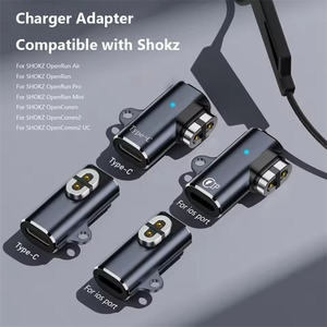 <span class=keywords><strong>Adaptateur</strong></span> de charge pour écouteurs Bluetooth Type C vers 2 broches Shokz, conversion de port iOS vers Shokz avec angle intermédiaire magnétique à angle coudé - Product Image 2