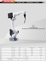 Bras de robot de soudage industriel à grande vitesse, charge utile de 10 kg, portée de 2050 mm, bras robotisé à 6 axes pour l'automatisation précise du soudage à l'arc