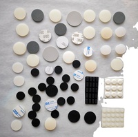 Deon02 — bandes adhésives antidérapantes pour les pieds, accessoires ronds, souples, en caoutchouc et silicone, pare-choc carré, tampon pour les pieds, 3m
