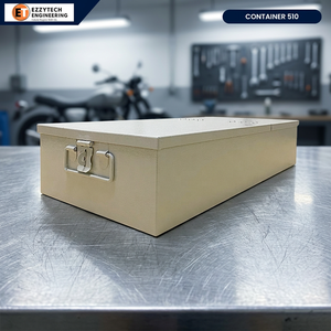 Heavy Duty Waterproof Lockable Electro-Galvanized Steel Container 510 <b>Tool</b> Storage <b>Box</b> <b>for</b> Automotive & Workshop Use - Product Image 1