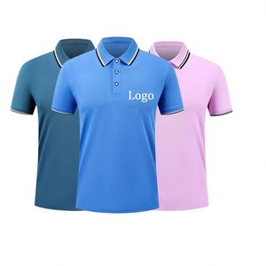 เสื้อโปโลผ้าโพลีเอสเตอร์แห้งเร็วสำหรับผู้ชายเสื้อโปโลทรงหลวมแนวธุรกิจลำลองไซส์ใหญ่ - Product Image 1