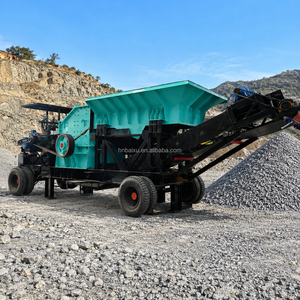 Concasseur mobile diesel à marteaux <span class=keywords><strong>1000x1000</strong></span>, machine de concassage de pierres robuste pour ligne de production de béton et d'exploitation minière - Product Image 1