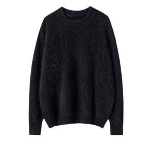 2025 Новое поступление оверсайз кашемировый свитер ручной работы вязаный пуловер однотонный кашемировый свитер для женщин - Product Image 5