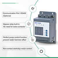 Unité de démarrage progressif Safesav 220V 15KW SSR monophasé ou triphasé en option avec clavier de réglage des paramètres