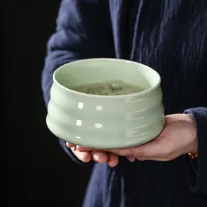 Vente en gros bol à thé délicat bol à matcha émaillé à la main logo personnalisé japonais Matcha chawan