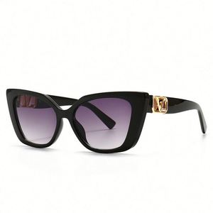 Nuevas Gafas de Sol de Moda Vintage 2020 para Hombre y Mujer, Montura Grande, Degradado, UV400, Ojo de Gato Negro - Product Image 5