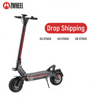 Trottinette électrique à double moteur ZWHEEL GT1 LITE 2000W*2, freins à disque, design pliable, autonomie de 80 km, éclairage LED, technologie NFC
