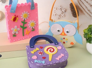 <span class=keywords><strong>Kit</strong></span> de Sac à Main DIY Éducatif pour Enfants – Formes Géométriques en Tissu Non-Tissé – Bricolage Unisexe pour Enfants - Product Image 2