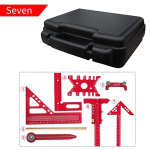 Kit d'outils de mesure pour le travail du bois avec boîte de rangement, plan de conception et de mise en plan pour projets de menuiserie, kit d'assistance à l'assemblage - Product Image 2