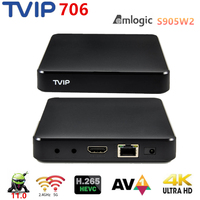 TVIP 706 S905W2 2G 8G TV BOX 4K 2.4G 5G Wifi double bande 4K HD Android 11 Lecteur multimédia Ip-tv Streamer Tv Box Suède Italie Arabe Tvip706