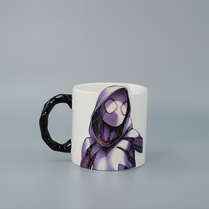 <span class=keywords><strong>Taza</strong></span> de Cerámica Personalizada con Relieve 3D y Asa con Forma - <span class=keywords><strong>Taza</strong></span> de Café de Dolomita con Personaje de Anime OEM - Product Image 1