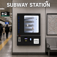 Distributeur automatique mural intelligent 10 compartiments 24h sans surveillance pour snacks, cigarettes, noix de betel et boissons