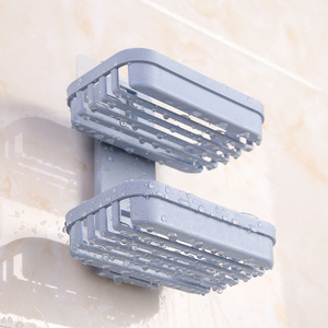 <span class=keywords><strong>Portasapone</strong></span> da Bagno <span class=keywords><strong>Senza</strong></span> Foratura, <span class=keywords><strong>Portasapone</strong></span> in Plastica con Scarico, Organizzatore da Parete <span class=keywords><strong>per</strong></span> Sapone - Product Image 6