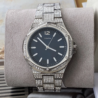 MKOriginals – montre à Quartz pour femmes, bracelet en acier inoxydable avec diamants, boîtier irrégulier, mode luxe, montre-bracelet pour dames