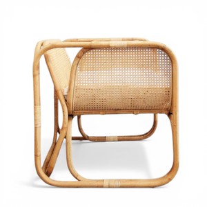 Sillón de Ratán Tejido a Mano Ecológico, Silla de Mimbre Hecha a Mano para Relajarse, Muebles Sostenibles para Interiores y Exteriores - Product Image 3