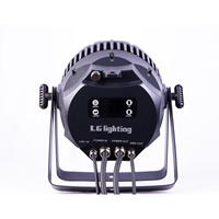 Lámpara LED PAR 4 en 1 de Alta Luminosidad, 270W, Blanco Cálido RGBW, 18 LED, Control DMX512, Protección IP65, CRI 90, para Escenarios de Bodas