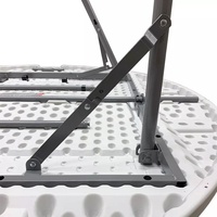 Vente en gros de Tables d'extérieur pliables de 5 pieds en plastique, ensemble de Table et de chaise pliables blanches pour le Camping