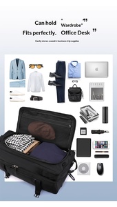 Borsa da Viaggio Personalizzata Impermeabile con Ruote, <span class=keywords><strong>Borsone</strong></span> Sportivo con Trolley, Borsa da Palestra con Ruote - Product Image 3