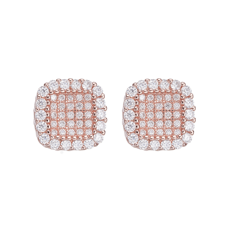 Fashion Earrings 5A Zircon Diamond Iced