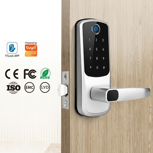 Akıllı Tuya WiFi Smart Deadbolt Parmak İzi Şifreli Anahtarsız Giriş Ttlock Dijital Kapı Kilidi, Ev Daireleri için Kulplu - Product Image 1