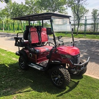Voiturette de golf électrique chinoise abordable 2-4 places avec auvent de pluie, idéale pour les terrains de golf et les propriétés