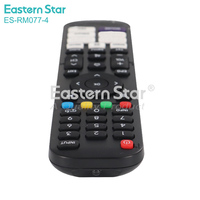 Télécommande universelle à code fixe ES-RM077-4 compatible avec les téléviseurs LED Hisense, Smart LCD HDTV