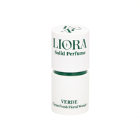 Perfume Sólido Liora Verde Cítrico, Aroma Floral Amaderado, Fragancia Portátil para Todo Tipo de Piel
