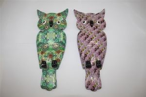 Top Seller Hand-Finished Animal Color Colorful <strong>Owl</strong> Watch Over You Resin Wall Sign Plaque Clear Textured <strong>Plate</strong> - Product Image 6
