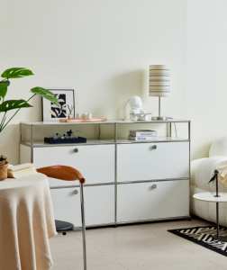 Meuble TV élégant à 4 portes et armoires <span class=keywords><strong>de</strong></span> salon-Meuble modulaire en porcelaine pour espace <span class=keywords><strong>de</strong></span> vie et affichage - Product Image 4