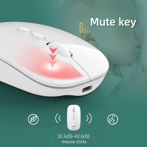 Biểu Tượng Tùy Chỉnh 2.4G Chuột Không Dây Mới Có Thể Sạc Lại Máy Tính Bt Chuột Không Dây - Product Image 3