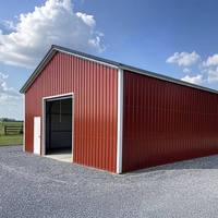 Garage métallique préfabriqué 20x19 pieds avec revêtement en poudre pour garage automobile