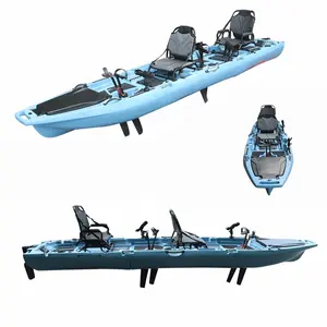 <span class=keywords><strong>Kayak</strong></span> de Pedal motorizado de 14 pies para 2 <span class=keywords><strong>Kayak</strong></span> Modular saludable/Cano para Ocean 3 años de conducción con <span class=keywords><strong>Kayak</strong></span> de pesca con Pedal - Product Image 1