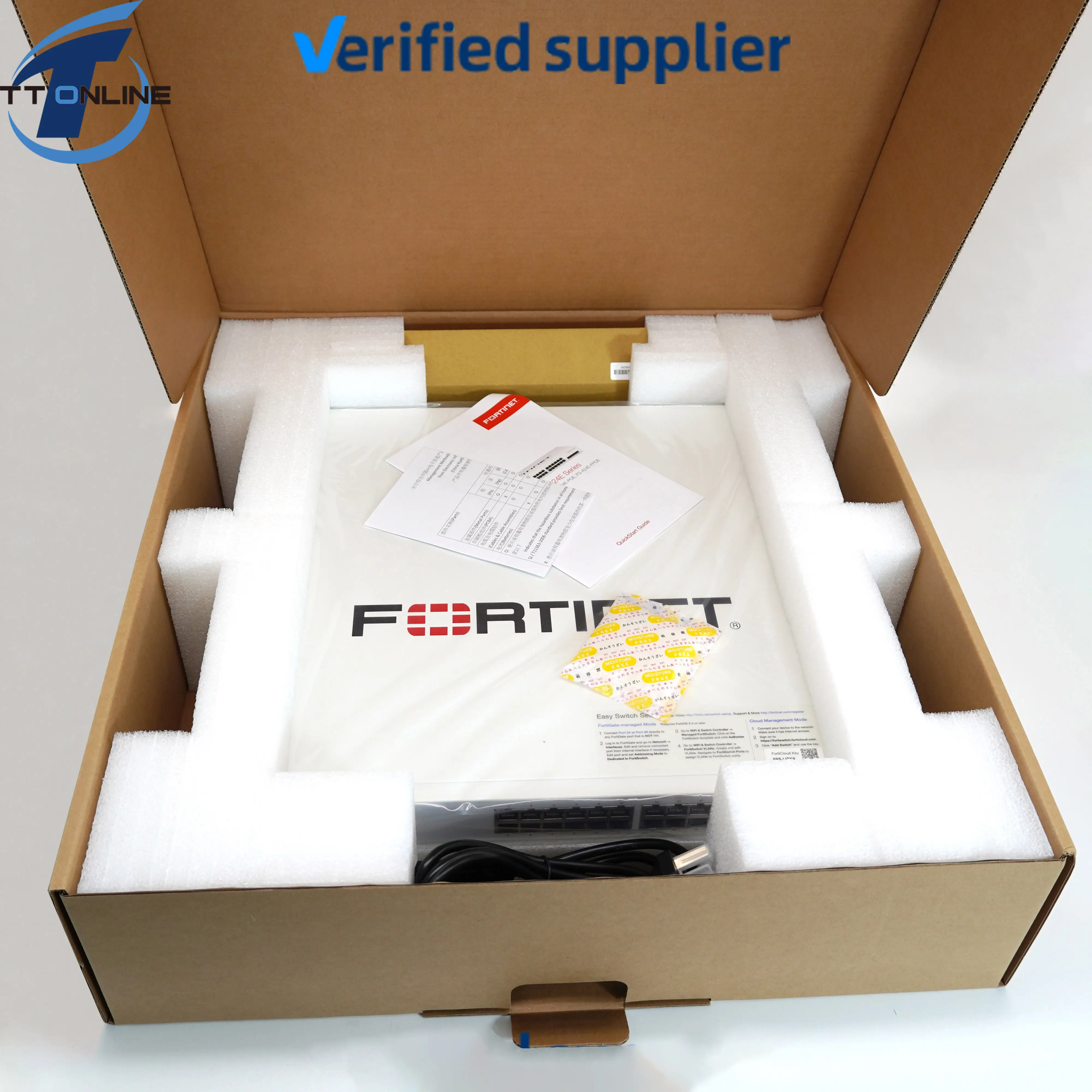 Fortinet FS-424E FS-424E-POE FS-424E-FPOE FortiGate מתג עם 24GE יציאת המקורי חדש לגמרי