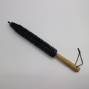 Brosse de nettoyage en nylon avec manche en bois et boucle de suspension pour le nettoyage des drains et des tuyaux - Product Image 3