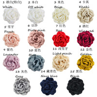 Classique Occasions Formelles Vêtements Accessoires En Gros Tissu Camélia Fleur Broches Grande Fleur De Soie Revers Épingle À Bandoulière