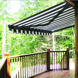 Nhiệm vụ nặng nề ngoài trời cửa sổ nhôm thương mại mái hiên điện có thể thu vào gấp mái hiên với vật liệu buồm acrylic bền - Product Image 4