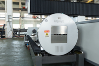 Mesin Pemotong Laser Fiber Tipe Terbuka RAYMAX Metal, Dukungan Teknis Mesin CNC, Pemotongan Laser Fiber untuk Plat dan Pipa