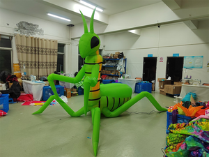 Màu xanh lá cây bơm hơi khổng lồ Locust Inflatable châu chấu bóng động vật để bán - Product Image 3