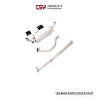 CGW prix usine Valve silencieux d'échappement double embouts Catback tuyaux d'échappement pour Range Rover Evoque 2.0T année 2009 à 2020