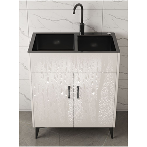 Fregadero <span class=keywords><strong>de</strong></span> Cocina Comercial <span class=keywords><strong>de</strong></span> <span class=keywords><strong>Acero</strong></span> <span class=keywords><strong>Inoxidable</strong></span> Grueso, Nuevo Fregadero Vertical Móvil <span class=keywords><strong>para</strong></span> Verduras con Soporte - Product Image 4